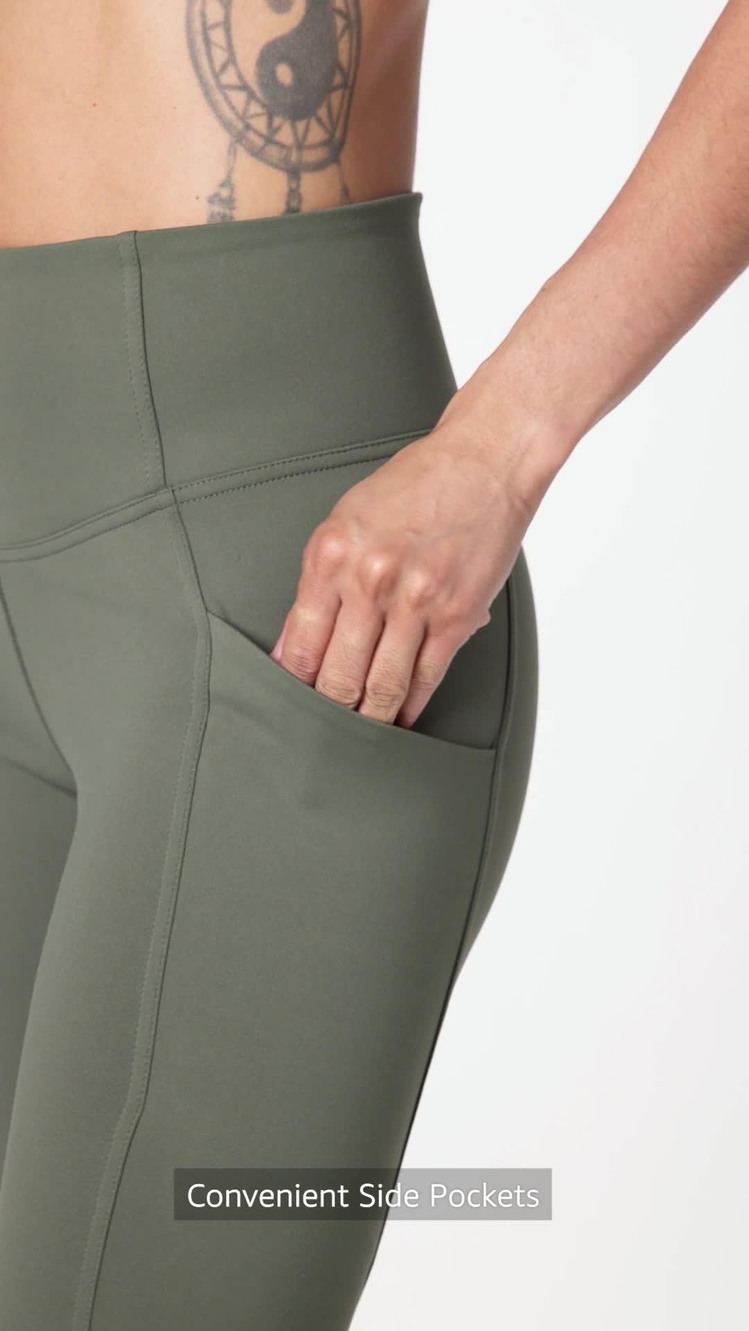 cintura レギンス Danskin Women's Super Sculpt Crosstrain Crop Leggings at Amazon